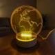 LAMPADA LED MAPPAMONDO TEMA VIAGGIO BOMBONIERA MATRIMONIO LAUREA