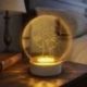 LAMPADA LED ALBERO DELLA VITA CON FOGLIE A FORMA DI CUORE