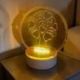 LAMPADA LED ALBERO DELLA VITA CON FOGLIE A FORMA DI CUORE
