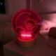 LAMPADA LED ORSETTO LUNA ROSA BOMBONIERE BATTESIMO ORIGINALI