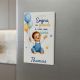 Applicazione bimbo palloncini in legno bomboniera battesimo nascita - bomboniere nascita azzurre
