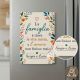 Segnaposto legno Famiglia fiori scritta bomboniera matrimonio anniversario