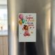 Applicazione legno bimba con palloncini e frase bomboniera battesimo nascita - bomboniera nascita bimba
