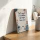 Segnaposto matrimonio casa con decorazione foreale e frase - 25° anniversario
