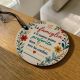 Portachiavi tondo famiglia legno bomboniera matrimonio - Bomboniere personalizzate