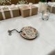 Portachiavi tondo famiglia legno bomboniera matrimonio - Bomboniere matrimonio