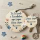 BOMBONIERE PORTACHIAVI TONDO PERSONALIZZABILE SEGNAPOSTO COMPLEANNO MATRIMONIO