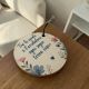 BOMBONIERE PORTACHIAVI TONDO PERSONALIZZABILE SEGNAPOSTO COMPLEANNO MATRIMONIO