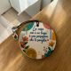 Portachiavi tondo in legno casa idea regalo - Bomboniere personalizzate 4