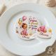 Tag magnete personalizzabile bimba bomboniera nascita primo compleanno