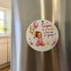 Tag magnete personalizzabile bimba bomboniera nascita primo compleanno - segnaposto tondo