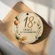 Tag tondo calamita 18 anni ragazzo personalizzato per segnaposto e festa compleanno - bomboniere personalizzate
