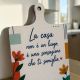 Tagliere rettangolare casa legno bomboniera matrimonio anniversario - bomboniera nozze d'oro