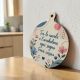 TAGLIERE TONDO PERSONALIZZABILE DECORO FLOREALE BOMBONIERA MATRIMONIO COMPLEANNO