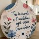 TAGLIERE TONDO PERSONALIZZABILE DECORO FLOREALE BOMBONIERA MATRIMONIO COMPLEANNO