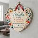 Quadretto cuore famiglia legno bomboniera matrimonio comunione - Bomboniere matrimonio