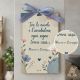 Quadretto rettangolare casa legno bomboniera matrimonio compleanno