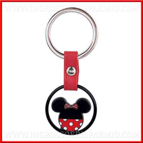 PORTACHIAVI CIONDOLO MINNIE ROSSO COMUNIONE E COMPLEANNO