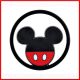 APPLICAZIONI DISNEY MICKEY MOUSE IN METALLO PER CONFETTATA