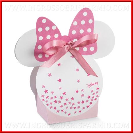 PORTACONFETTI BATTESIMO BAMBINA SAGOMA FACCIA MINNIE DISNEY