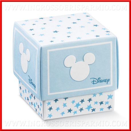SCATOLINA CONFETTI CELESTE TOPOLINO BABY FAI DA TE DISNEY