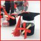 PORTACONFETTI LAUREA ORIGINALI PICCOLI BARATTOLI TOCCO SET 12PZ