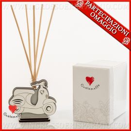 PORTA PROFUMI AMBIENTE CON VESPA SCOOTER IDEE SOLIDALI