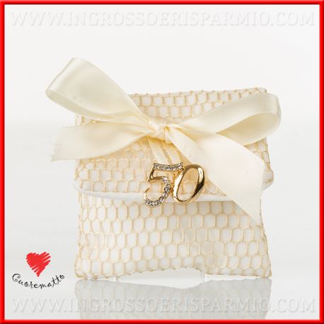 CONFETTATA 50° ANNIVERSARIO ORO ORIGINALE IDEE CUOREMATTO