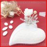 PROFUMATORE AMBIENTE CUORE CERAMICA E CRISTALLO CON BASTONCINI