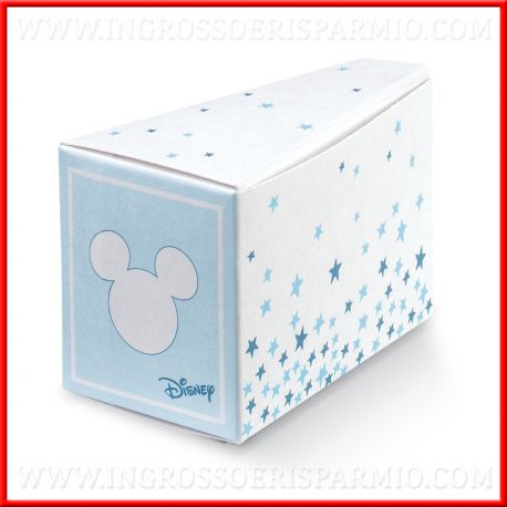 SCATOLINE FETTE TORTA TOPOLINO DISNEY CELESTI BATTESIMO