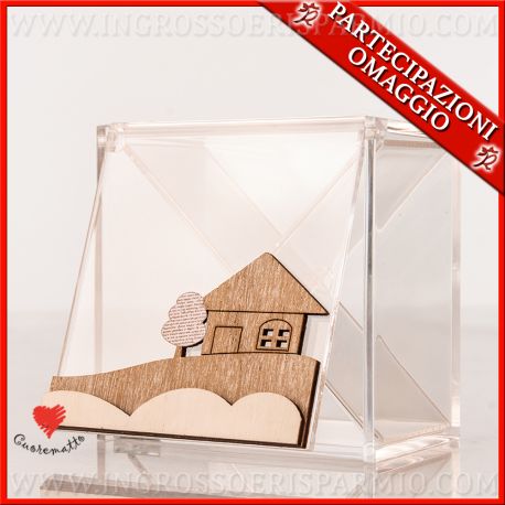 SCATOLA DEGUSTAZIONE 4 SCOMPARTI PLEXIGLASS CUOREMATTO