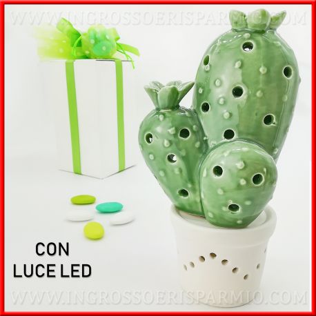 Cactus Lampada Led Piante Grasse Arredo Originali Idee 19 Doni Bomboniere Srl