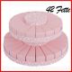 TORTE BOMBONIERE POIS ROSA NASCITA BATTESIMO STOCK FEMMINUCCIA BIMBA
