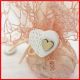 CUORI IN GESSO E LEGNO DECORATI APPLICAZIONI MATRIMONIO DECORAZIONI PER BOMBONIERE