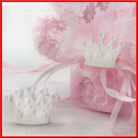 GESSETTI CORONA PRINCIPESSA / PRINCIPE ORIGINALI ACCESSORI PER BOMBONIERE DECORAZIONI