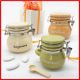 BARATTOLI CUCINA COLORATI IN CERAMICA CON PAROLE ECONOMICI BOMBONIERE UTILI MATRIMONIO