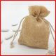 SACCHETTINO JUTA NATURALE FAI DA TE PORTA CONFETTI STOCK NOZZE COMUNIONE