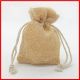 SACCHETTINO JUTA NATURALE FAI DA TE PORTA CONFETTI STOCK NOZZE COMUNIONE